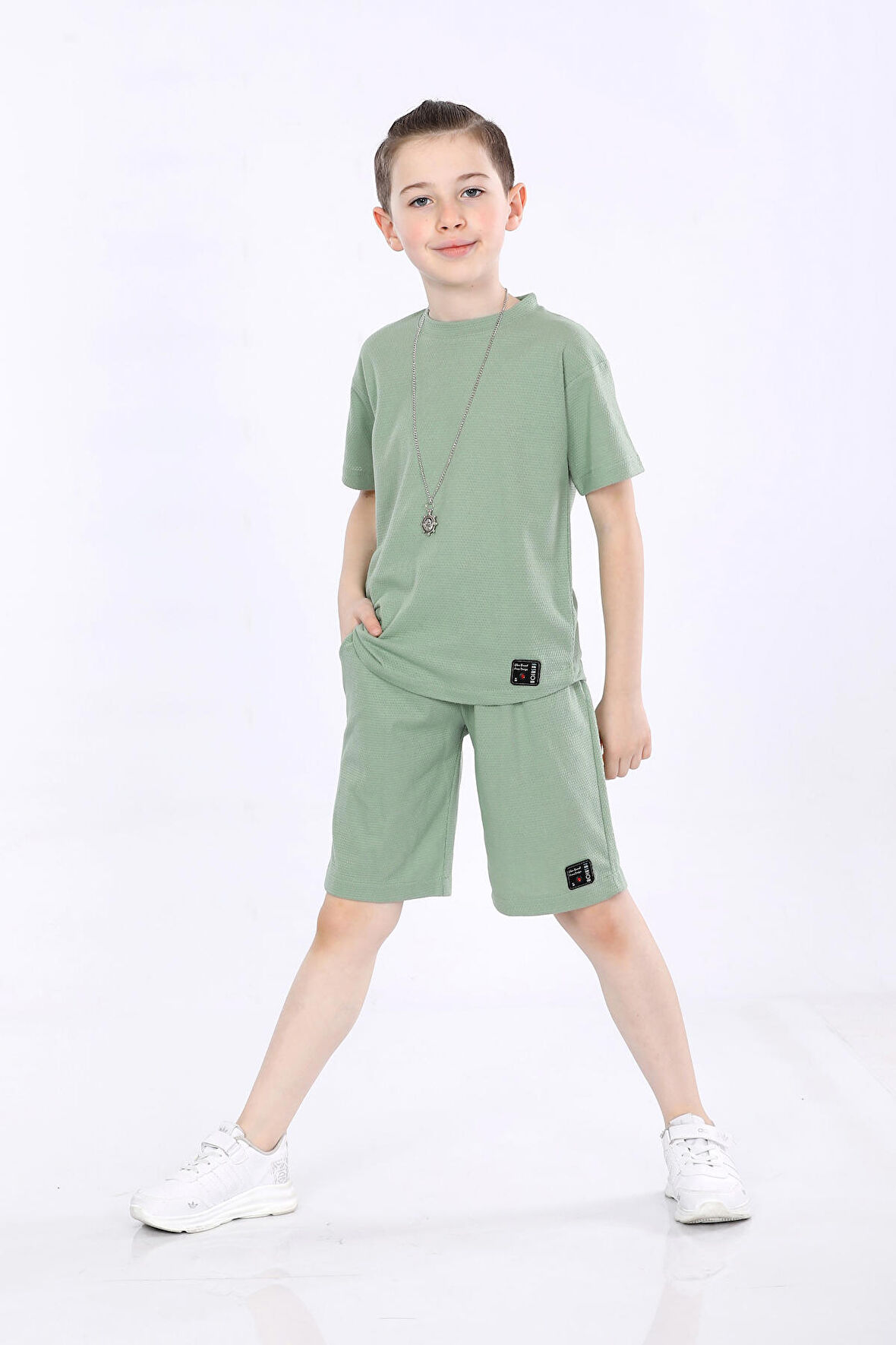 Mornio Erkek Çocuk T-shirt ve Şort 2 li Takım VF24KMR5104142