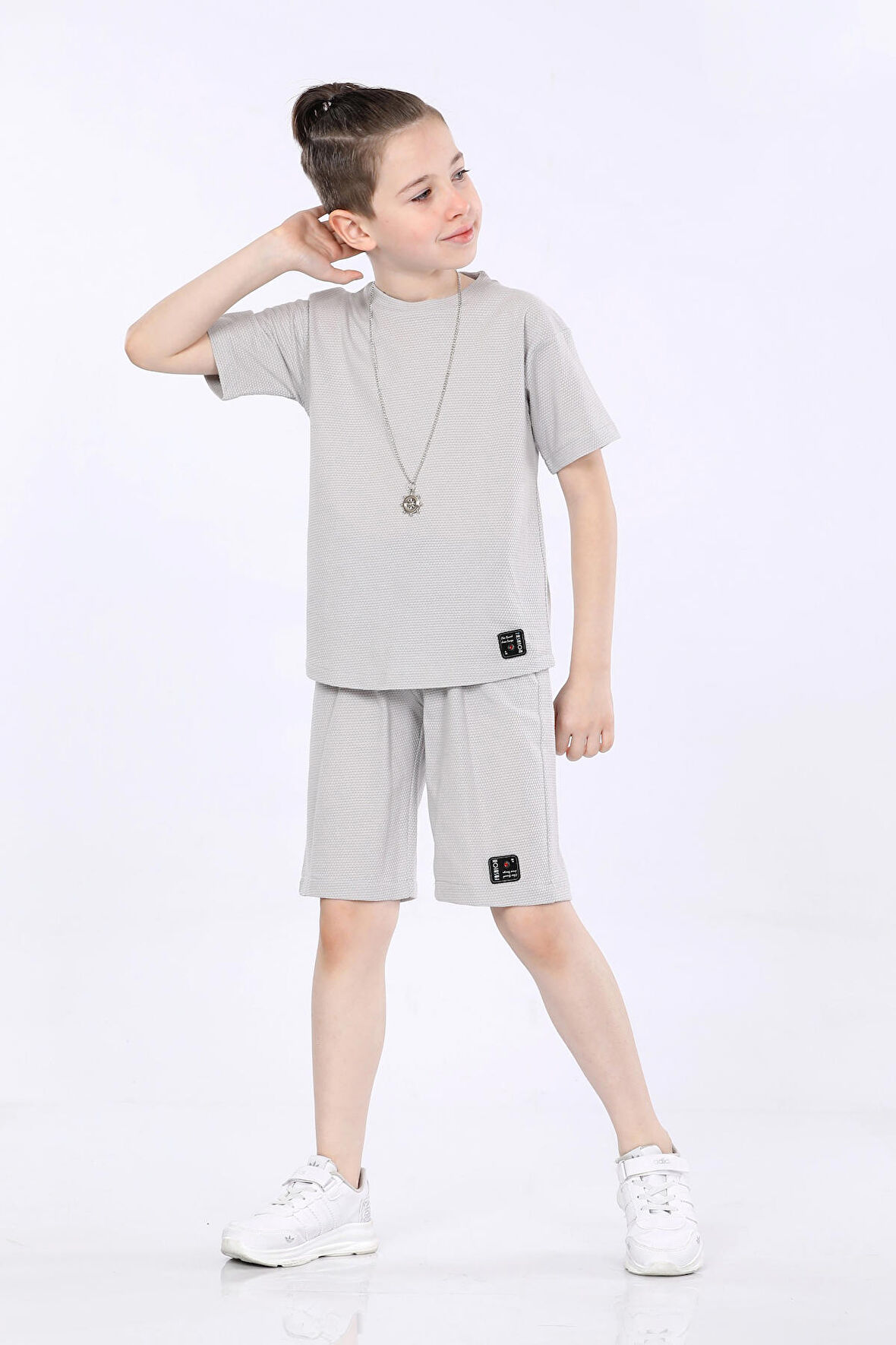 Mornio Erkek Çocuk T-shirt ve Şort 2 li Takım VF24KMR5104142