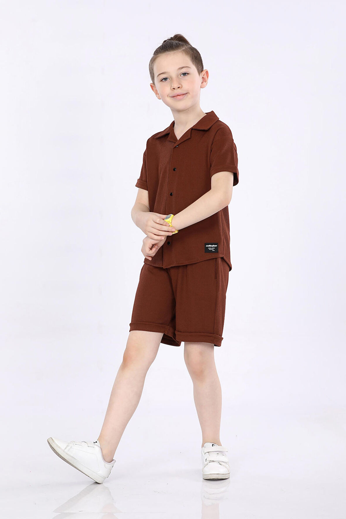 Mornio Erkek Çocuk Gömlek ve Şortlu 2 li Takım VF24KMR5101718