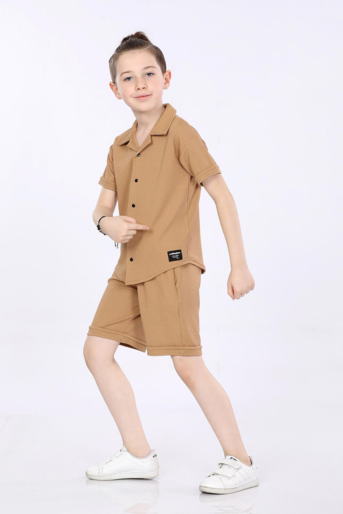 Mornio Erkek Çocuk Gömlek ve Şortlu 2 li Takım VF24KMR5101718