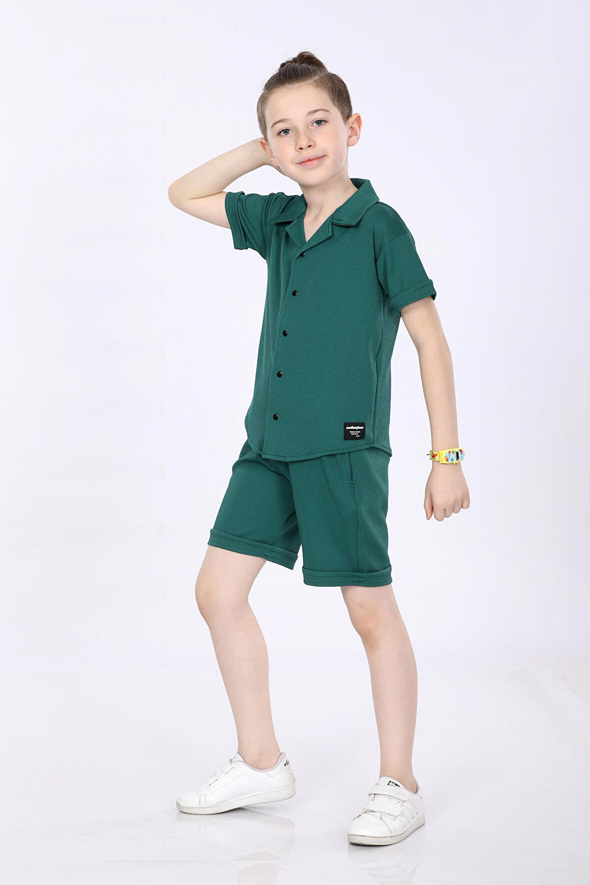 Mornio Erkek Çocuk Gömlek ve Şortlu 2 li Takım VF24KMR5101718