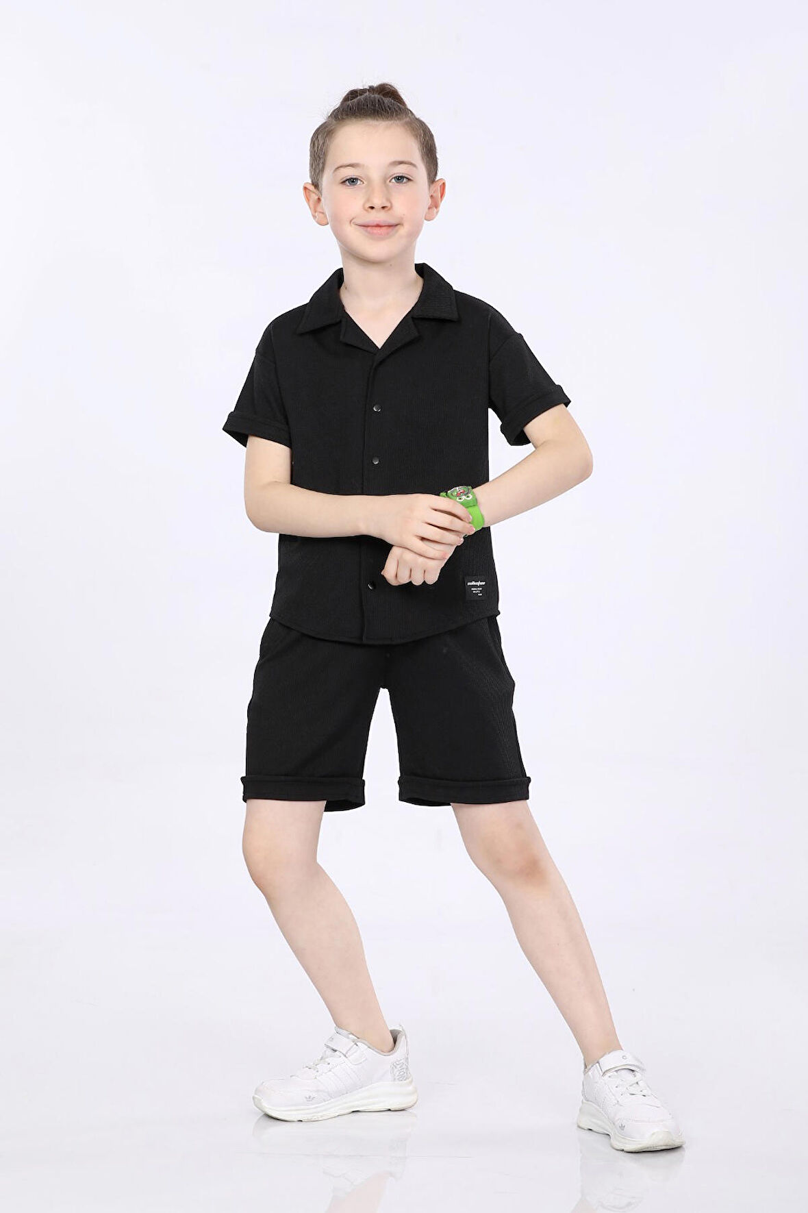 Mornio Erkek Çocuk Gömlek ve Şortlu 2 li Takım VF24KMR5101718