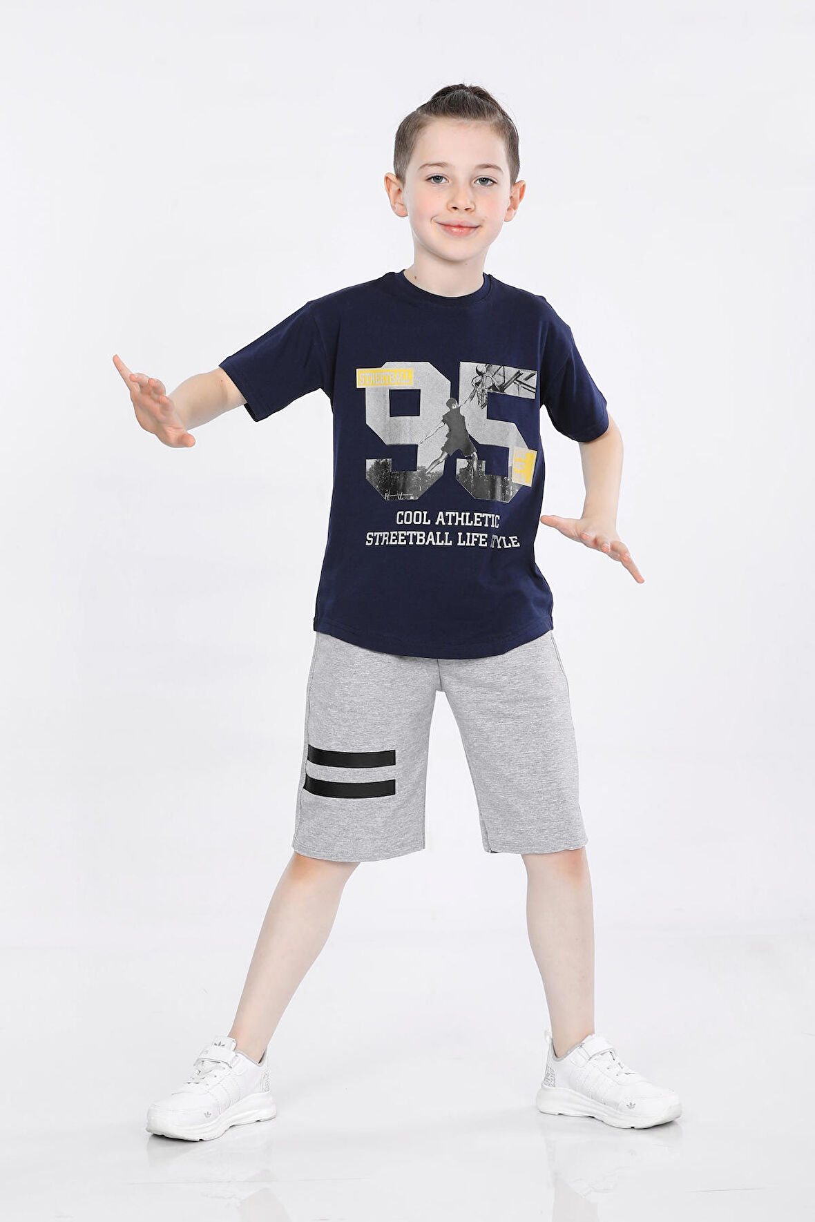 Mornio Erkek Çocuk T-shirt ve Şort 2 li Takım VF24KMR5100506