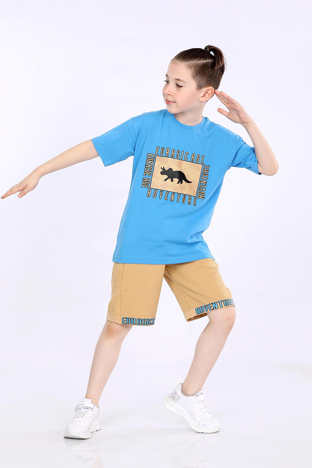 Mornio Erkek Çocuk T-shirt ve Şort 2 li Takım VF24KMR5100304