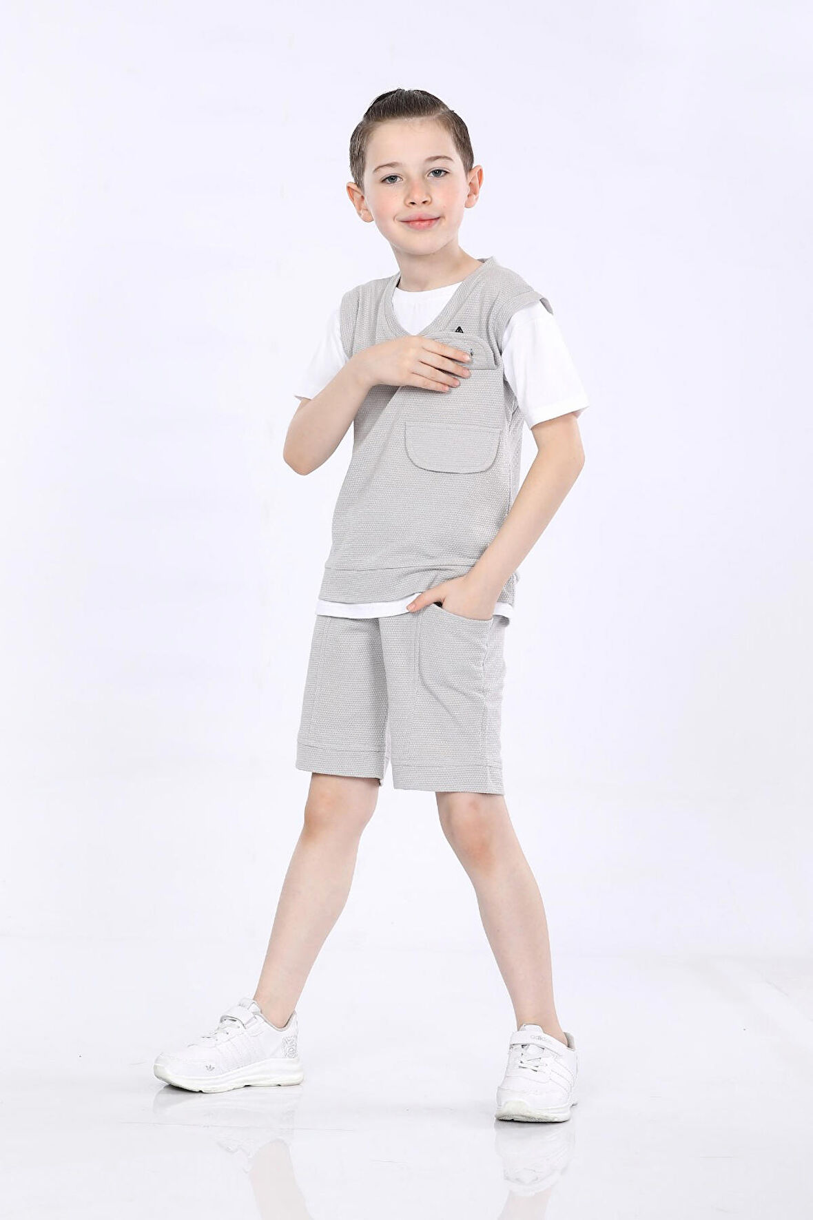 Mornio Erkek Çocuk Tişört ve Şort İkili Takım VF24KMR5103536