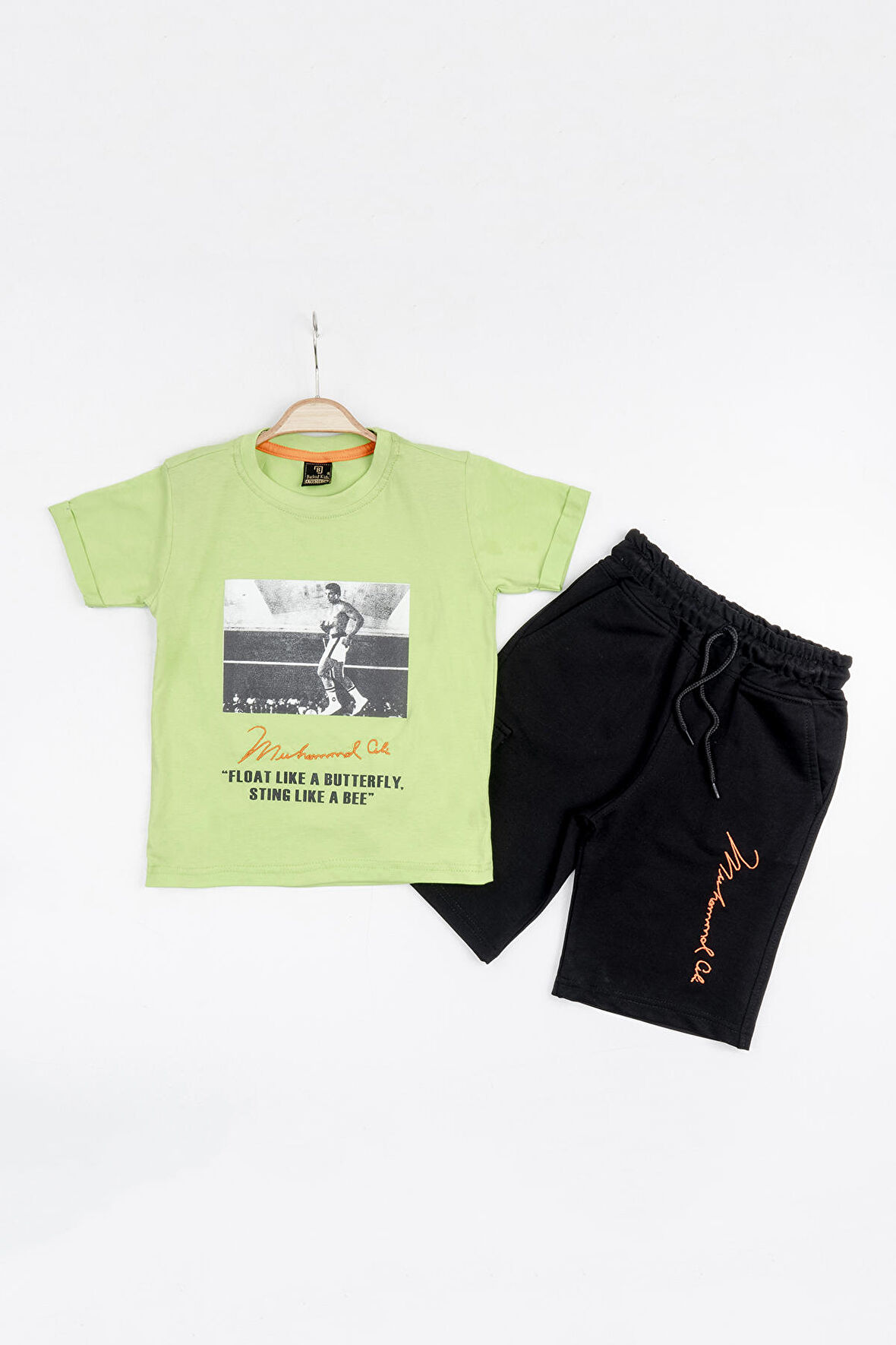 Barkod Kids %100 Pamuk İkili Takım T-shirt ve Kapri Erkek Çocuk HLK5060176