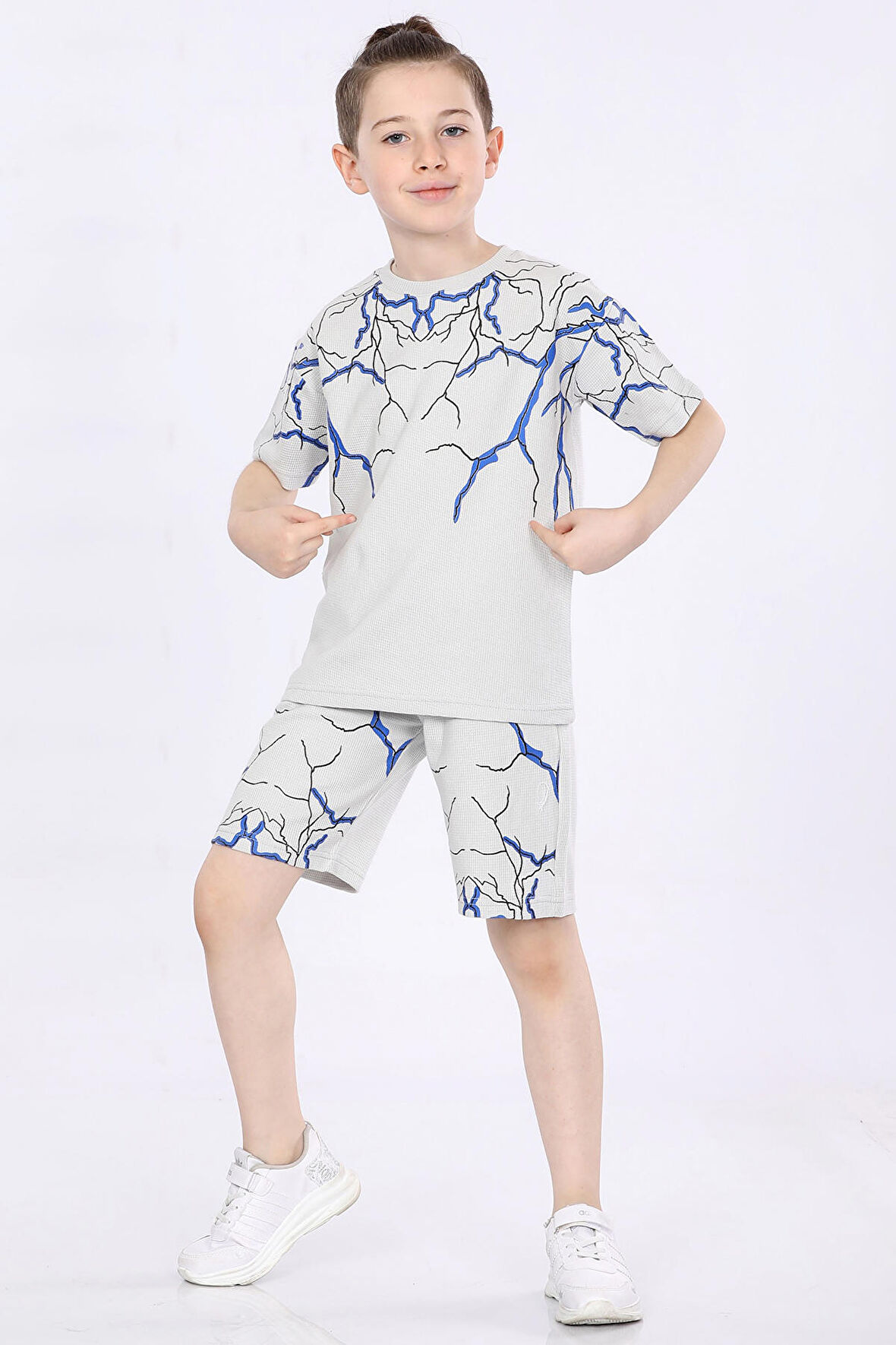 Mornio Erkek Çocuk T-shirt ve Şort 2 li Takım VF24KMR51043