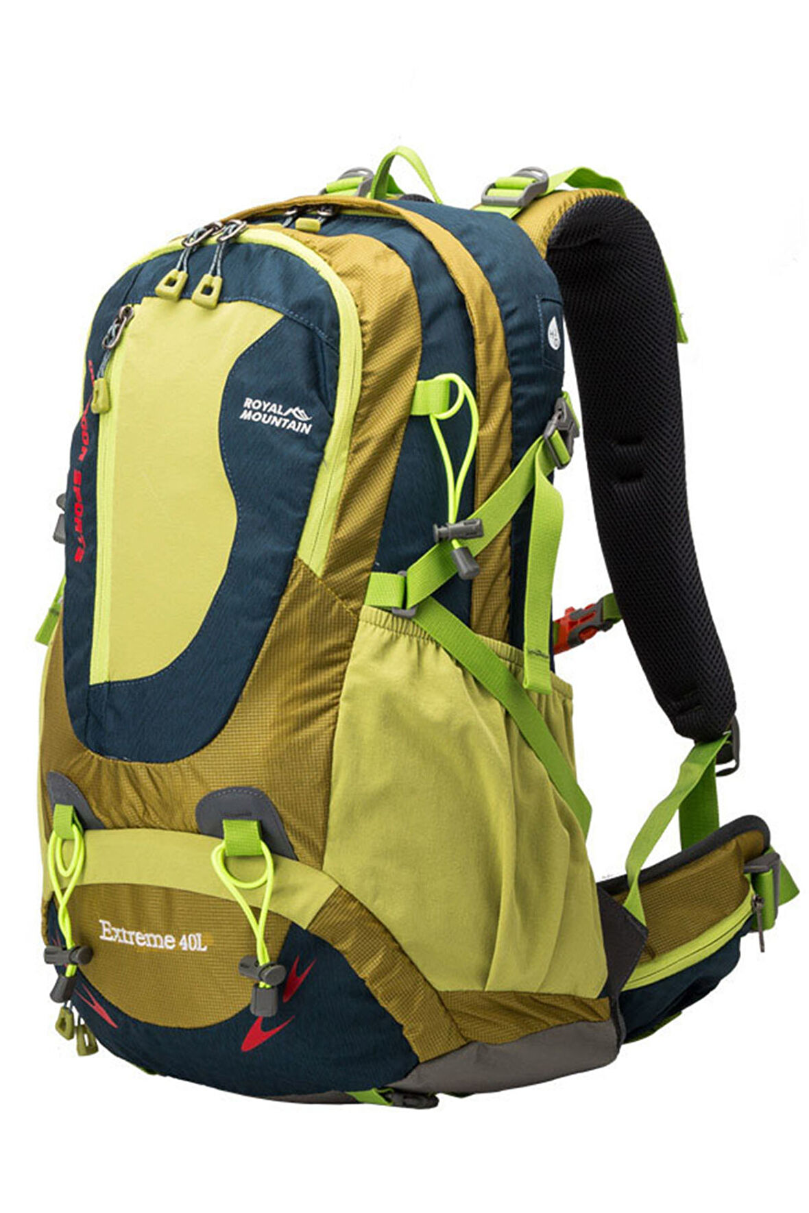Outdoor Kamp ve Yürüyüş Sırt Çantası (40 Litre Kapasiteli) Yeşil 1616