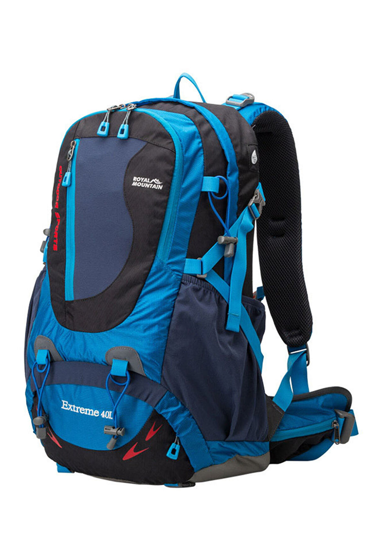 Outdoor Kamp ve Yürüyüş Sırt Çantası (40 Litre Kapasiteli) Mavi 1616