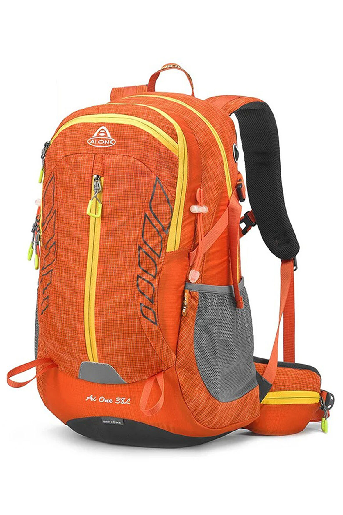 Outdoor Kamp ve Yürüyüş Sırt Çantası (38  Litre Kapasiteli) Turuncu 9922