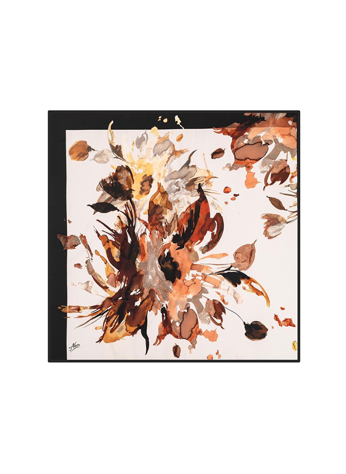 Aker Eşarp Siyah Kadın Polyester Eşarp