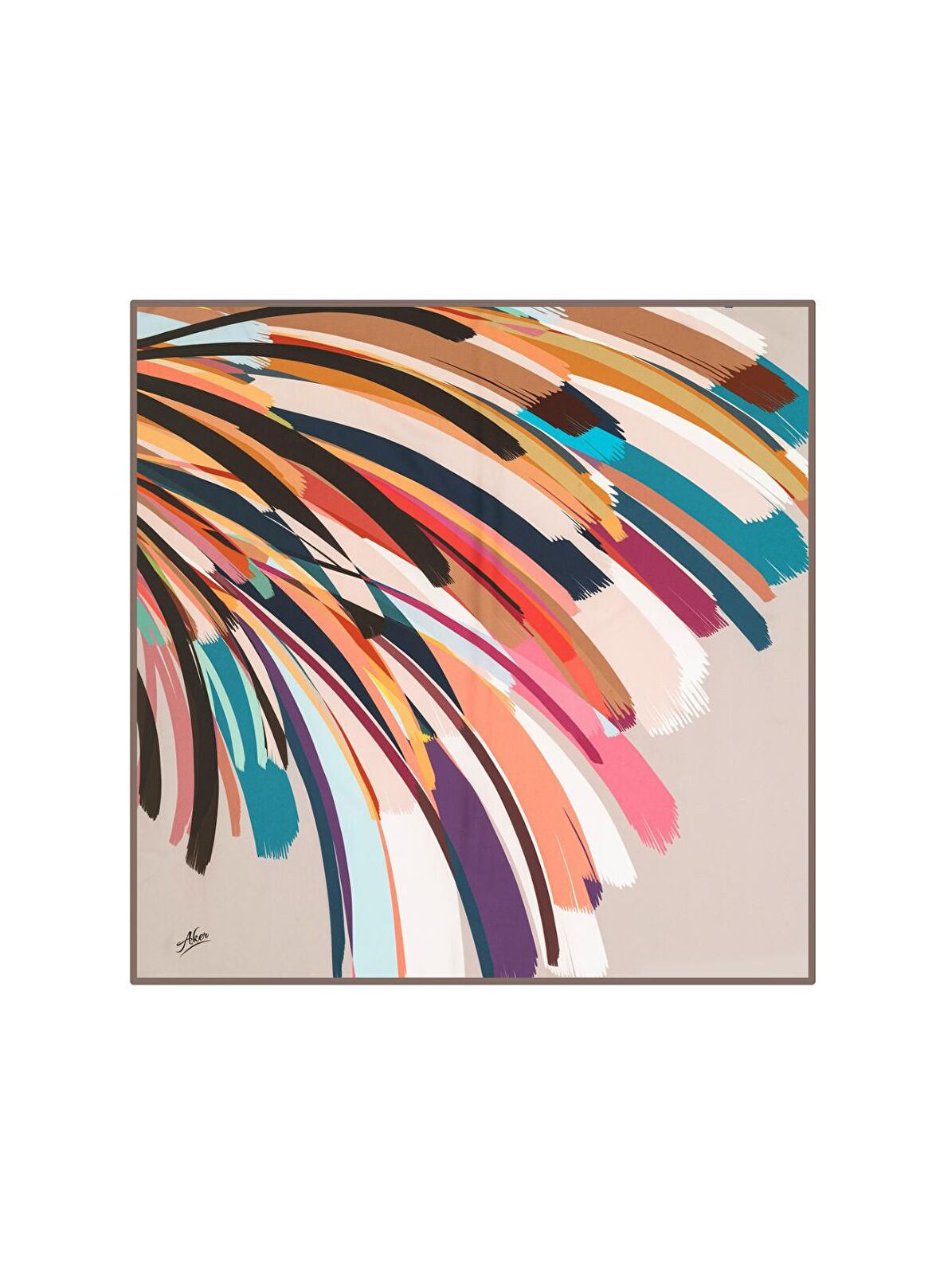 Aker Eşarp Mor Kadın Polyester Eşarp