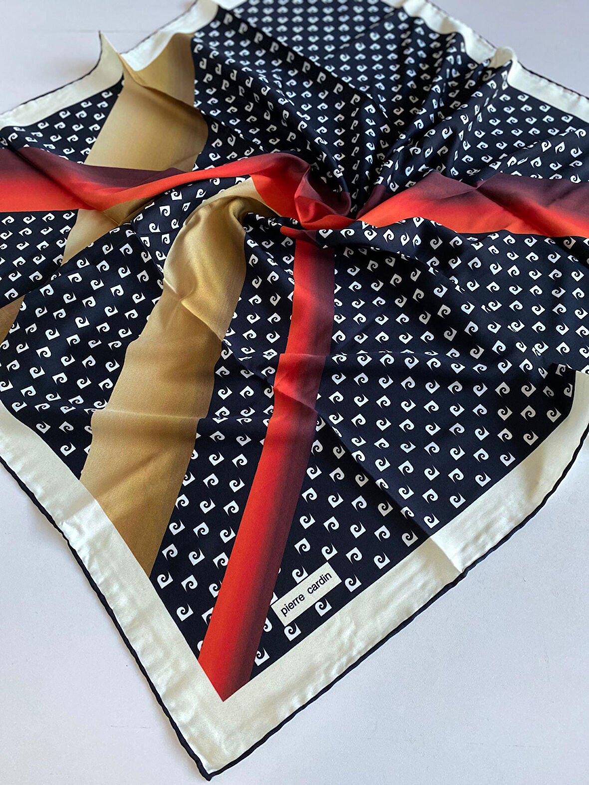 Pierre Cardin Polyester Eşarp 51827 Siyah Karışık Desen