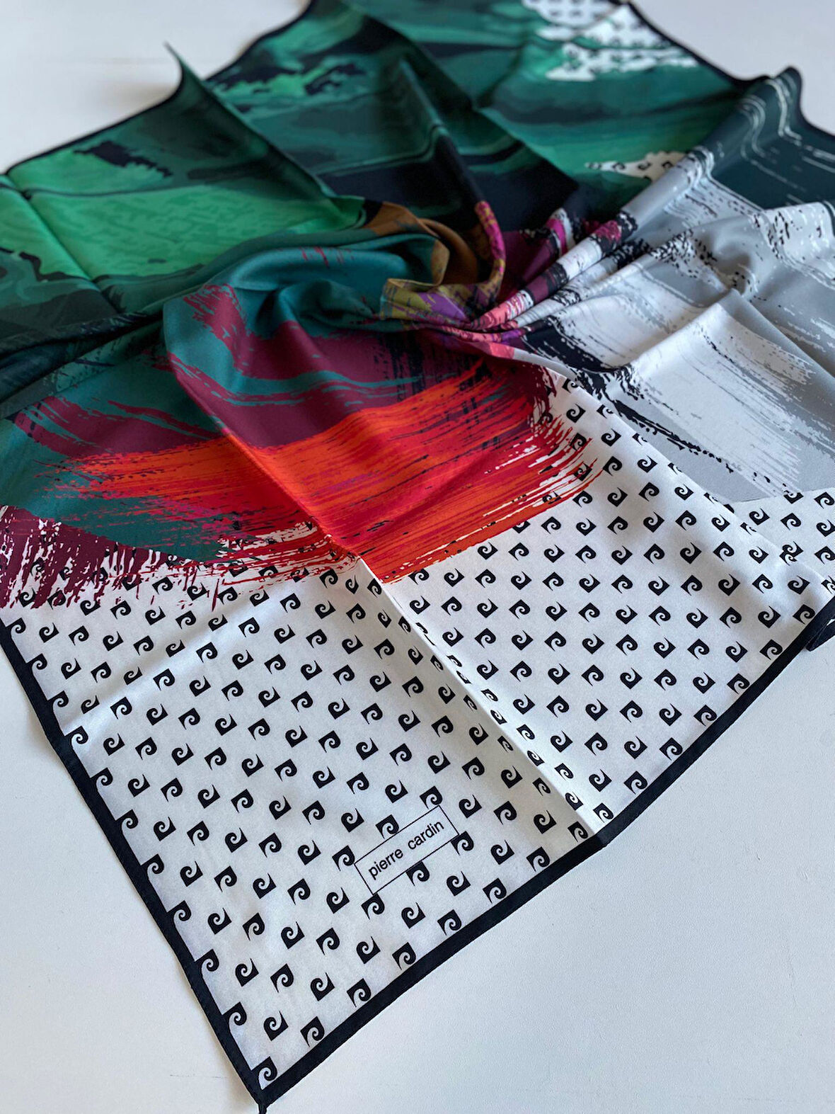 Pierre Cardin Polyester Eşarp 51823 Beyaz Karışık Desen