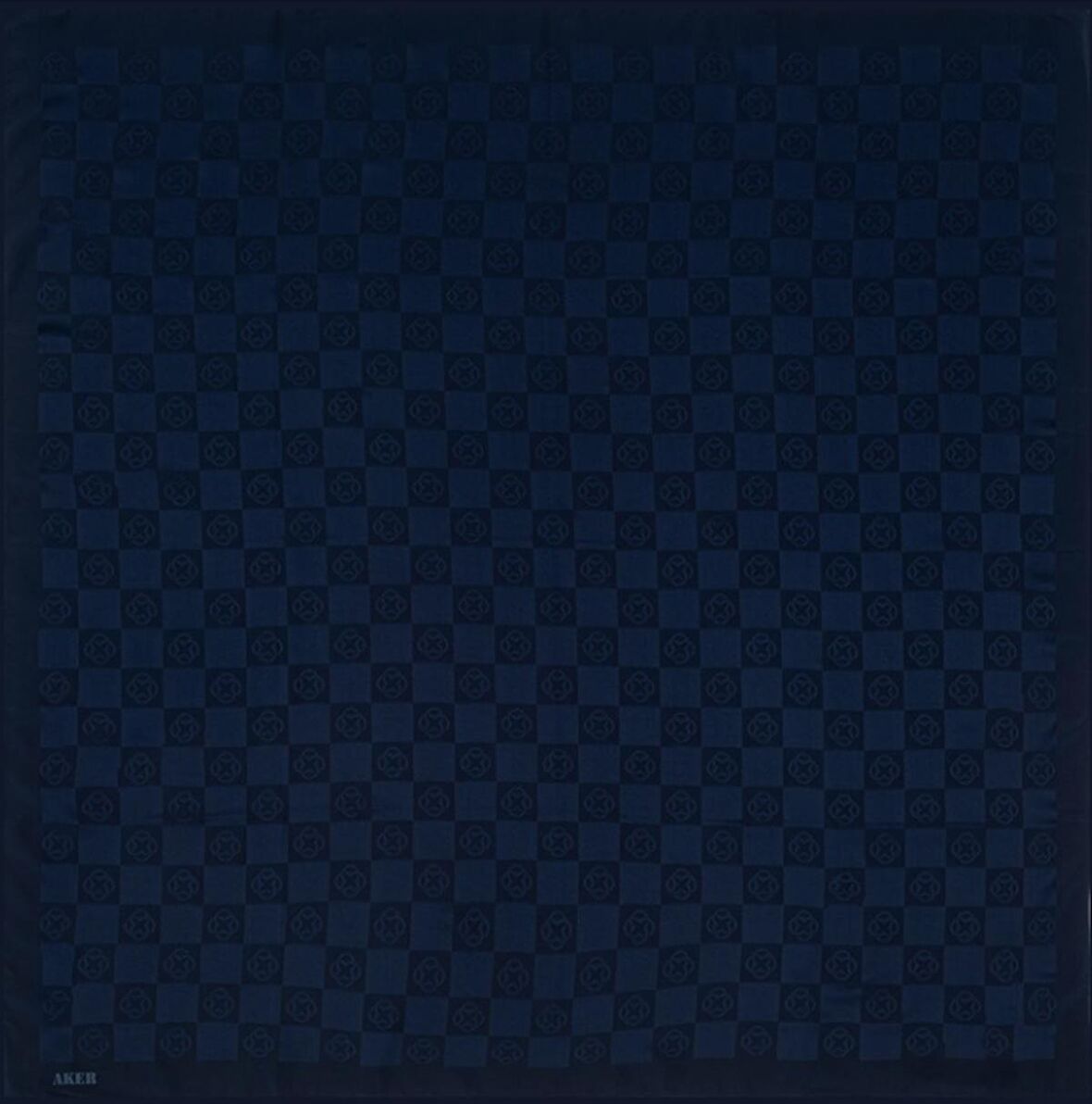 Aker Dama Monogram Eşarp- Lacivert - 1070600-921