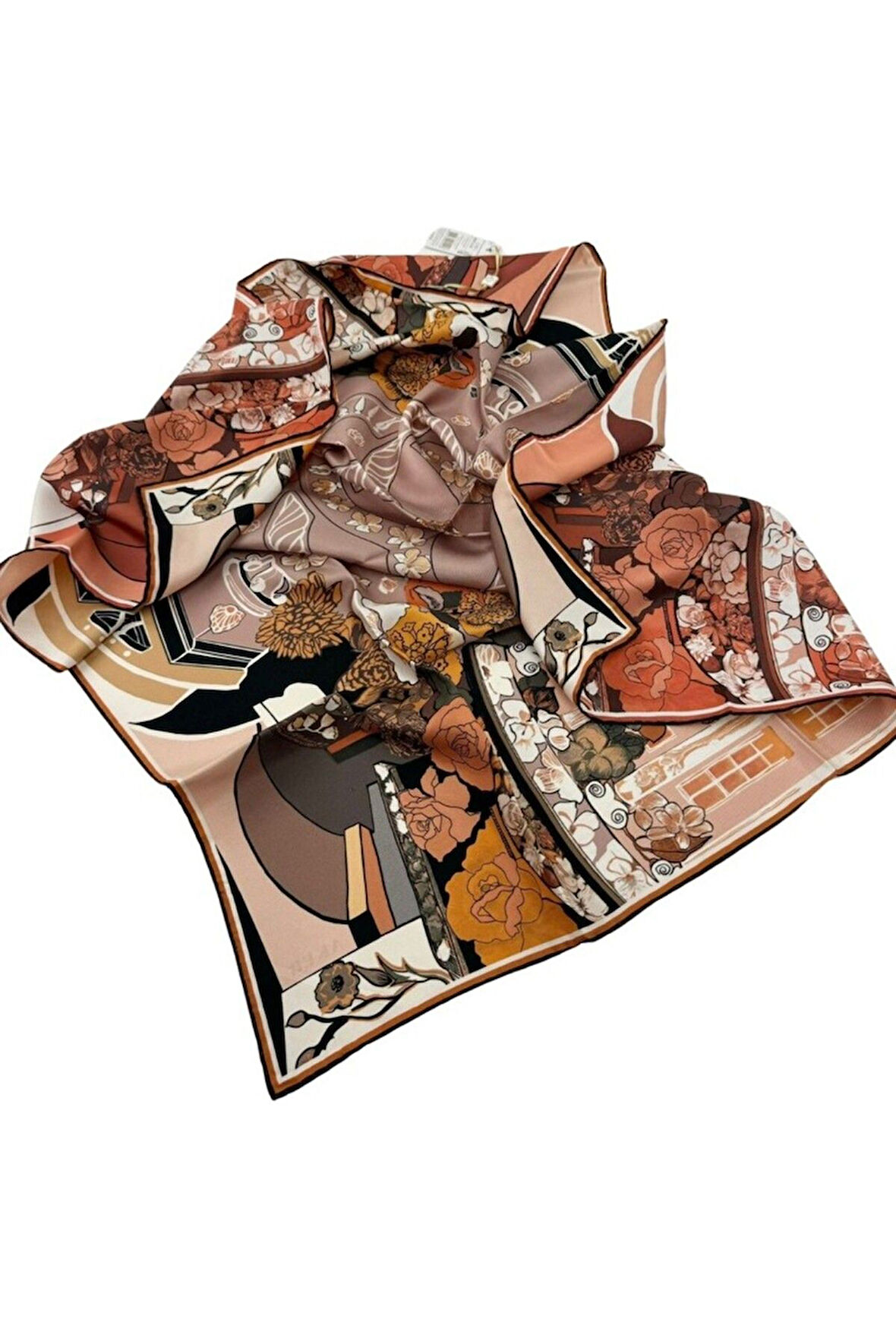 Bosphorus Çift Taraflı İpek Twill Eşarp 8834712-931
