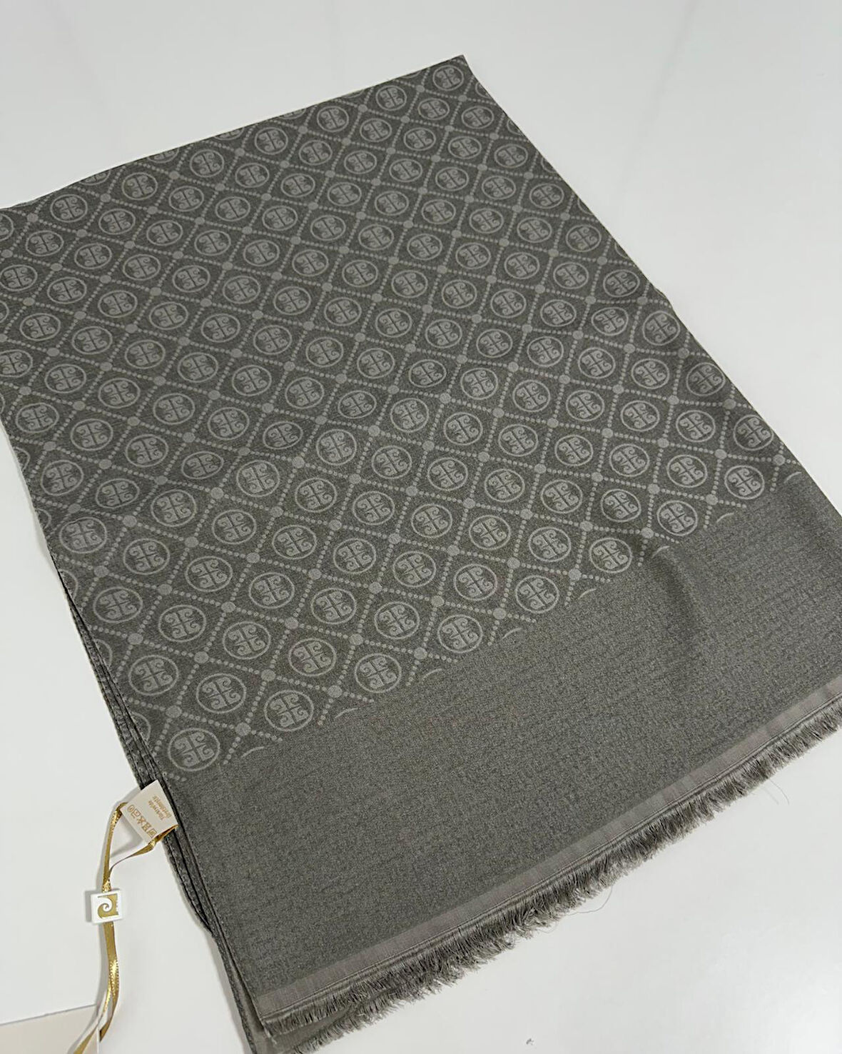 Elegans Monogram Şal-75 X 190-090700-975 Koyu Vizon