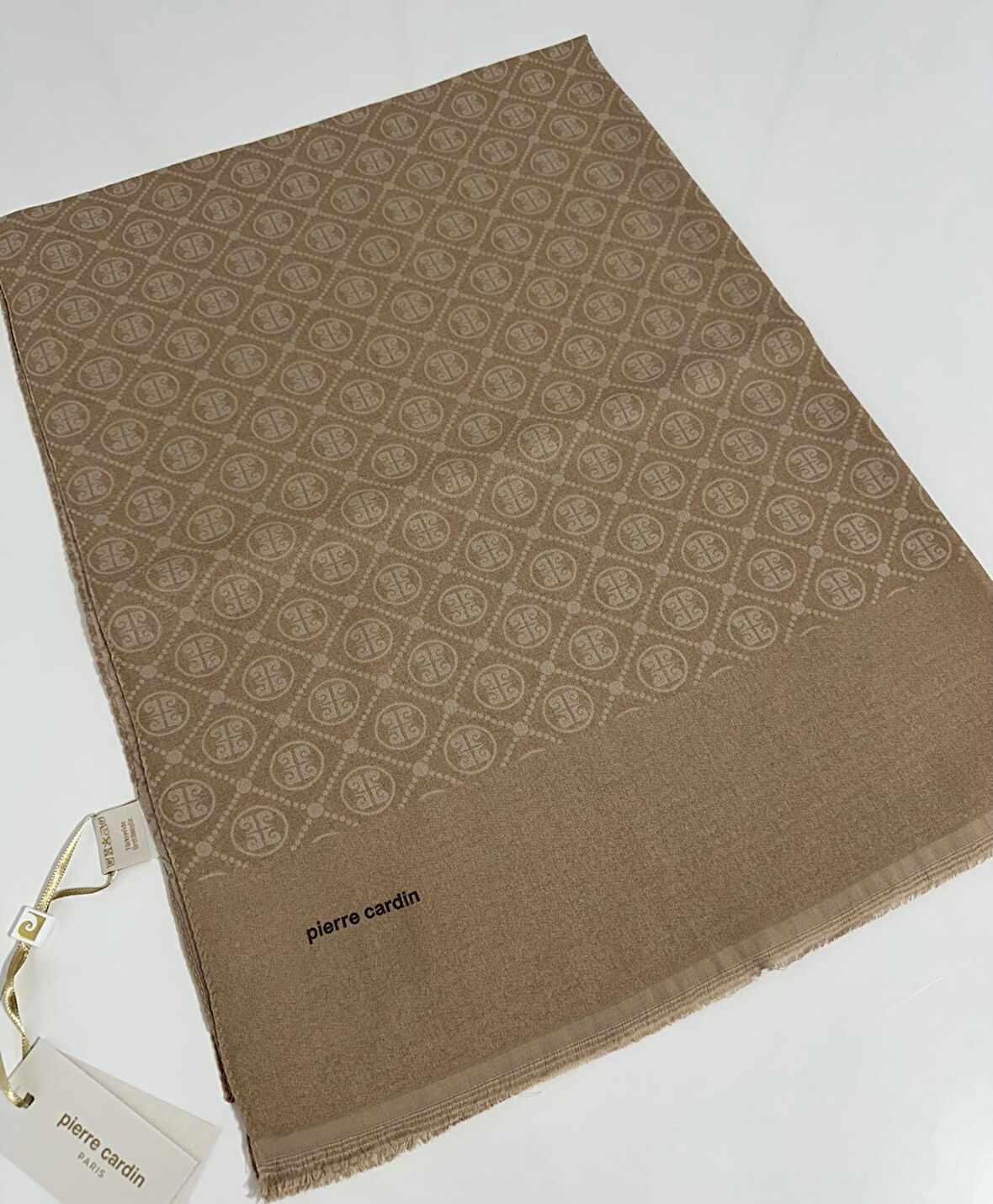 Elegans Monogram Şal-75 X 190-090700-981 Gold