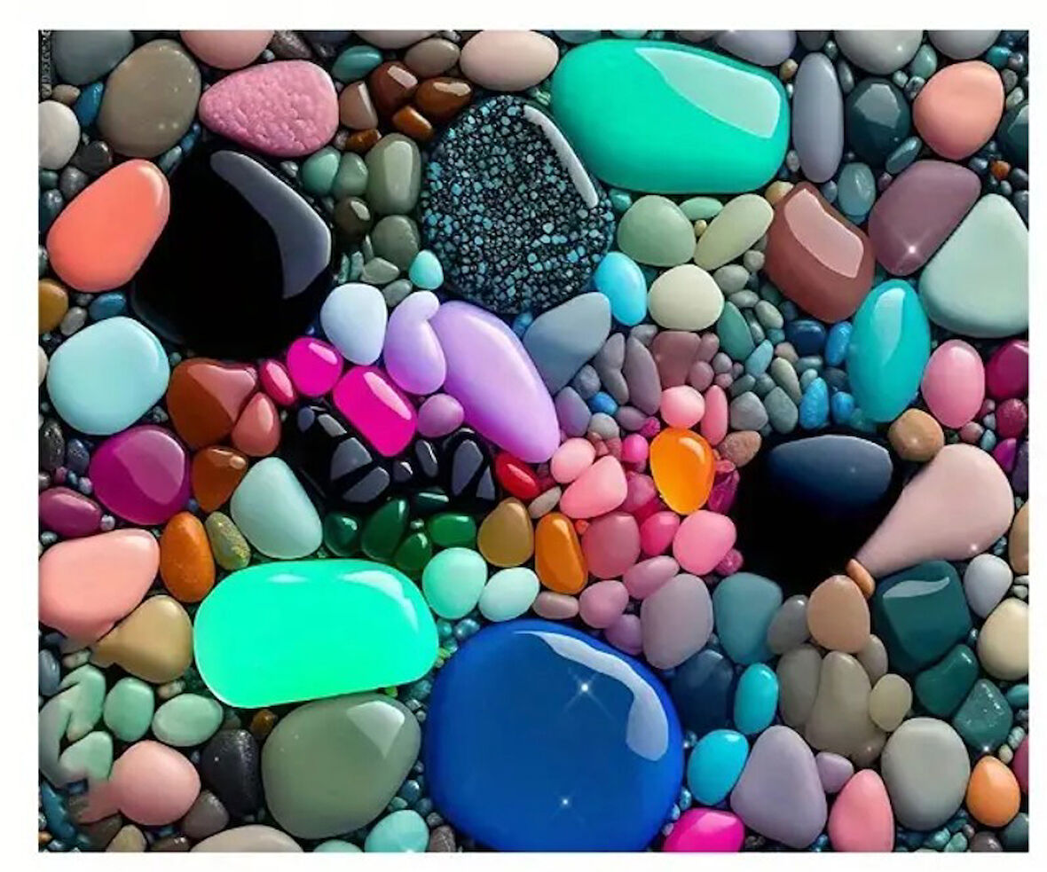 55 CM x 45 CM ÇAKIL TAŞLARI TEZGAH ÜSTÜ BULAŞIK KURUTMA MATI BULAŞIKLIK KURUTMA ÖRTÜSÜ