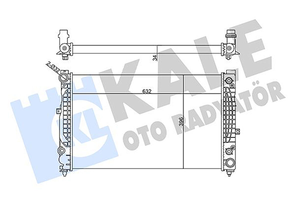 Vag Motor Radyatoru Passat A4 A6 2.4 / 2.6 / 2.8 95 01 Superb 2.8 V6 / 2.5tdi - Kale 358975