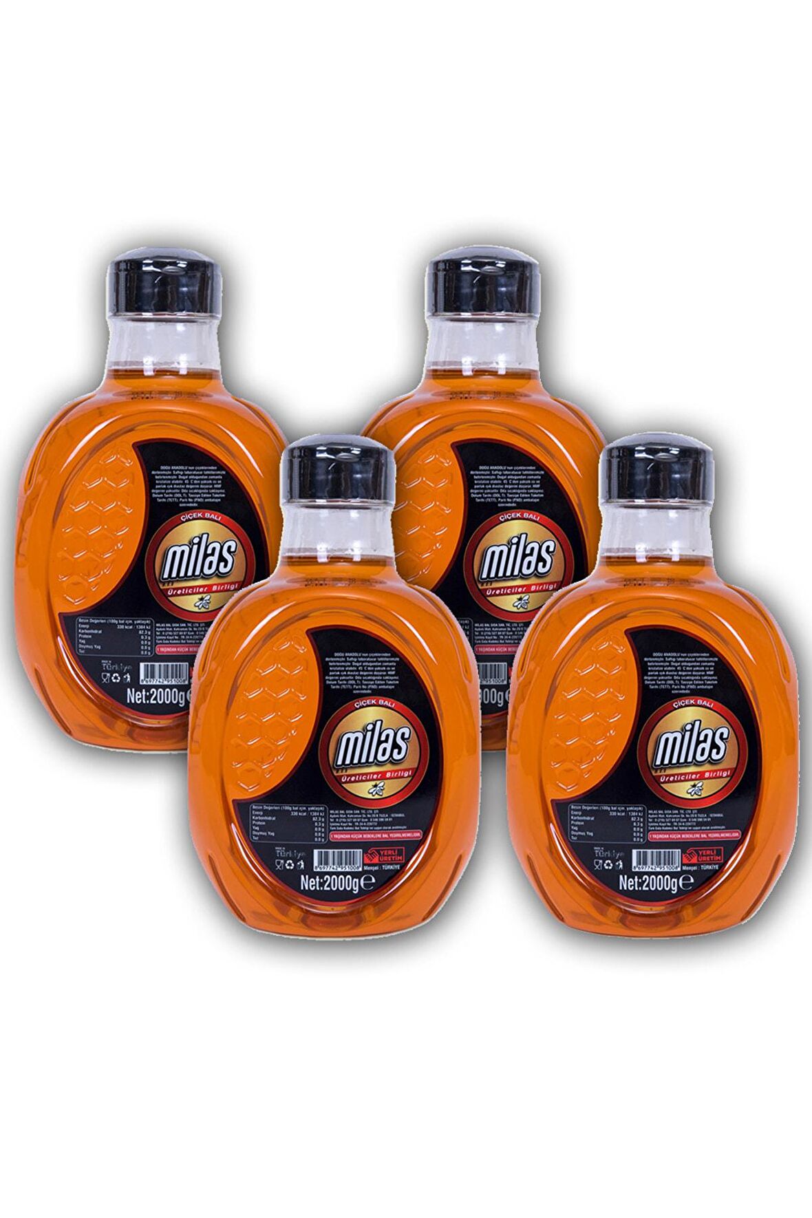Çiçek Balı 2 Kg (4 Adet)