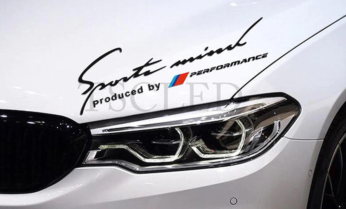 M M Performance Sticker Kabut Yapıştırma Mind Araba Sticker