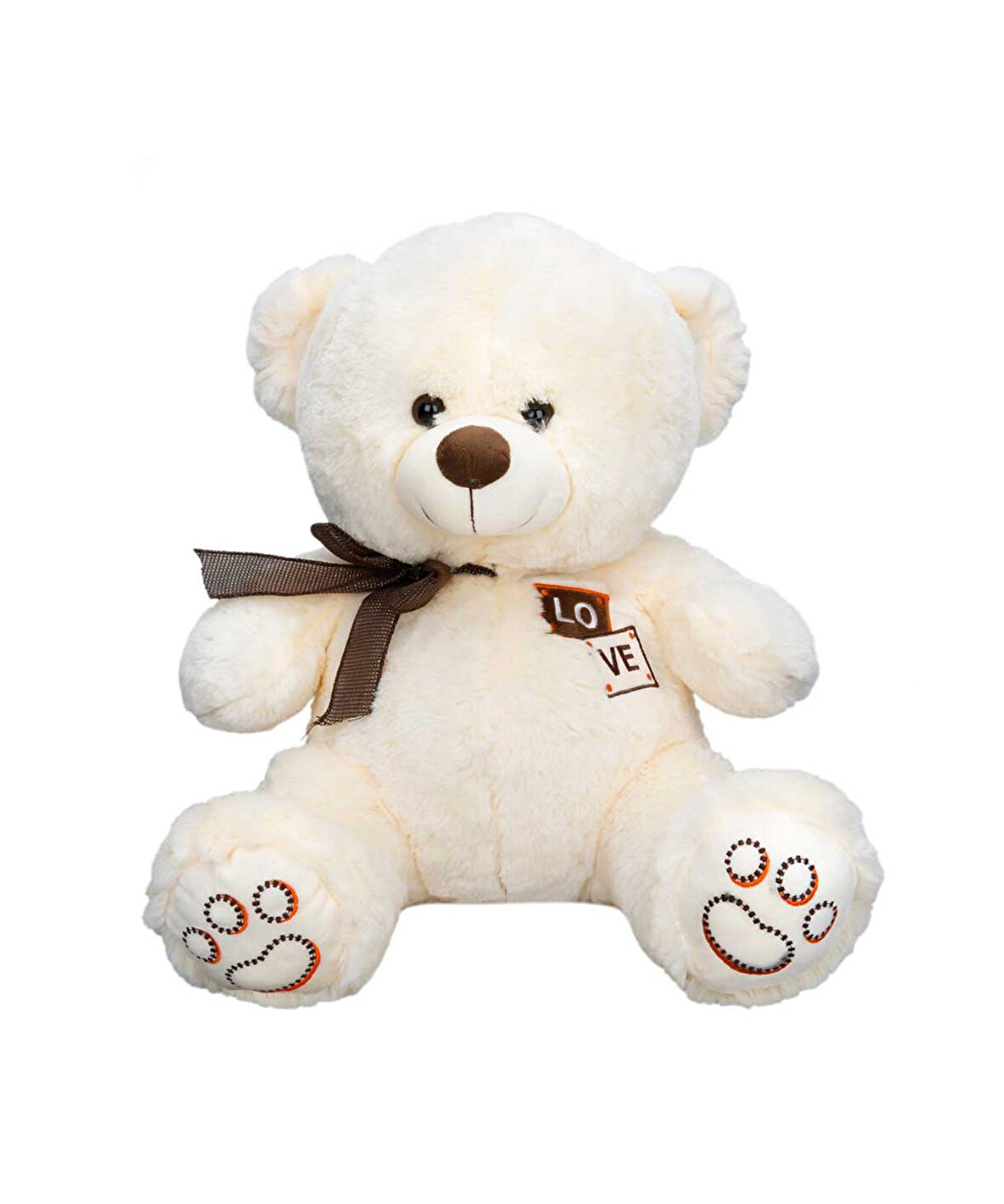 Puffy Friends Kurdeleli Peluş 46 cm 10112 Krem