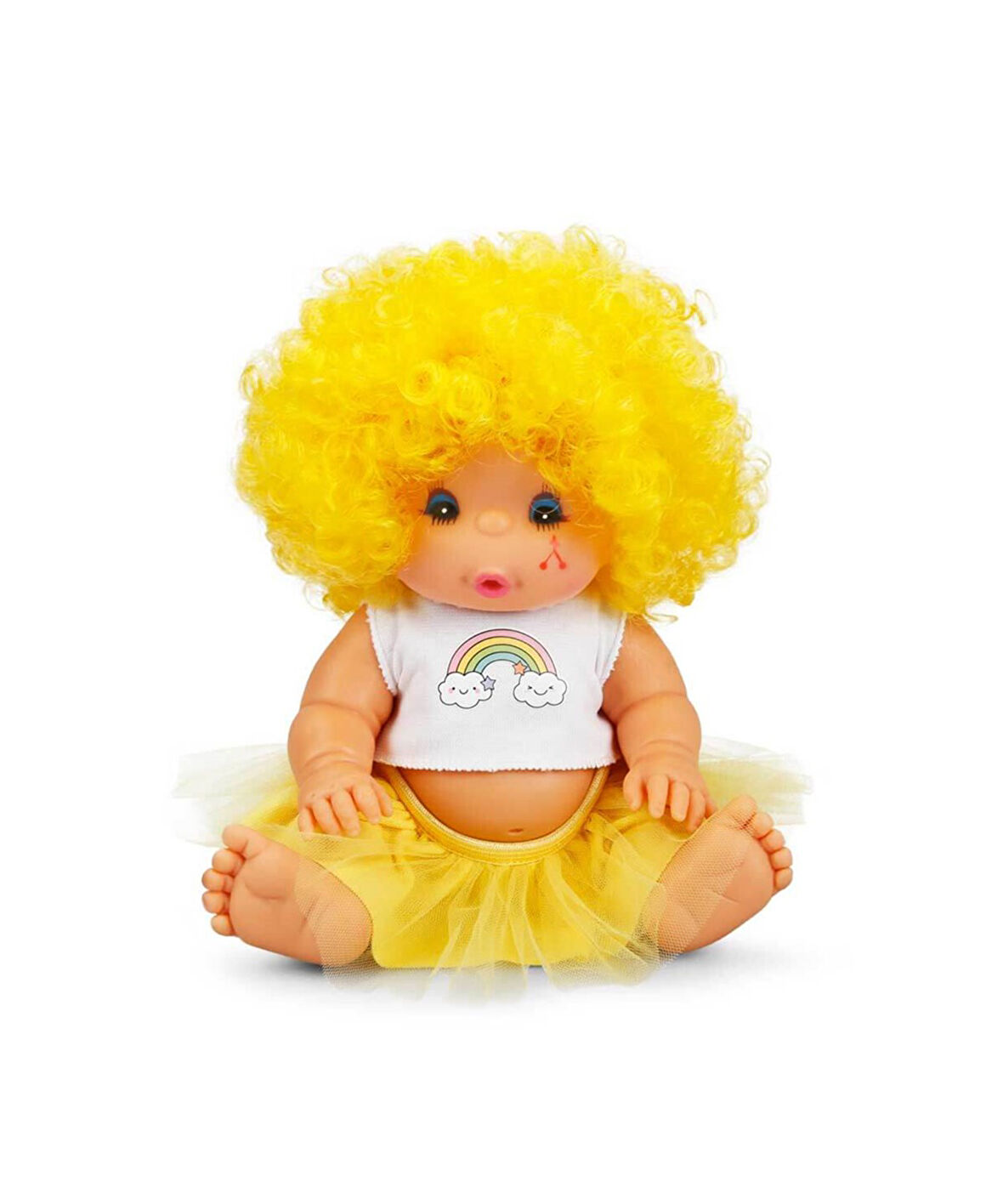 Afro Bebek Kıvırcık Saçlı 23 cm 23488 Sarı