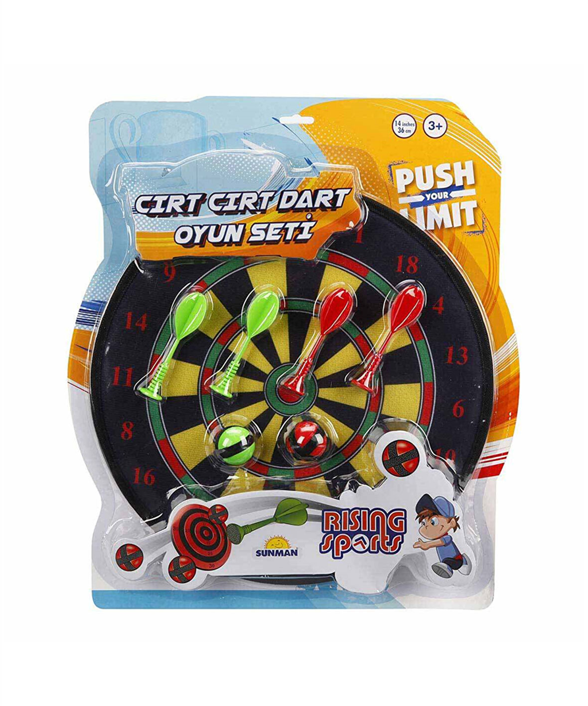 Rising Sports İğnesiz Dart Seti 36 cm 67898 Siyah Klasik