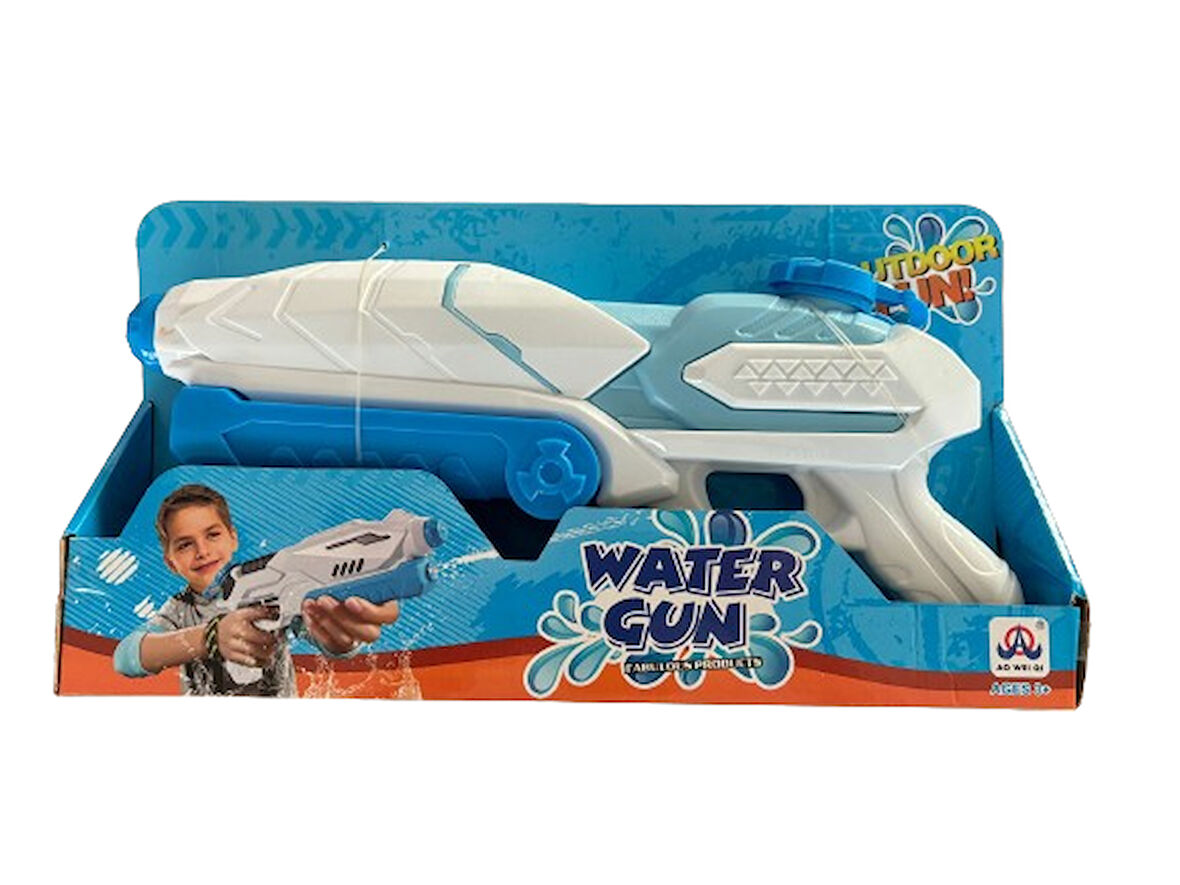 KZL Su Tabancası Pompalı Büyük 87888 Beyaz Turkuaz Mavi