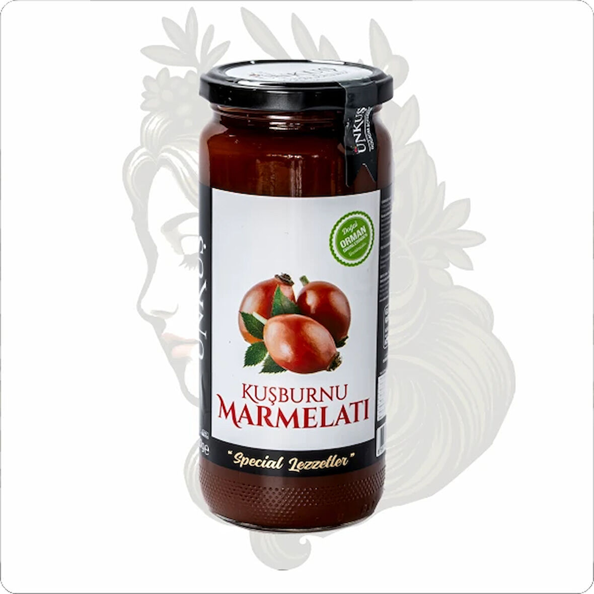 ÜNKUŞ DİYET KUŞBURNU MARMELATI 500 GR