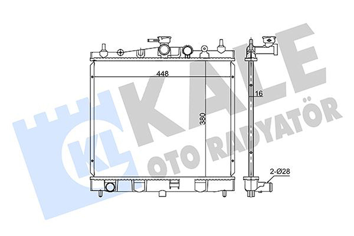 Renault Motor Su Radyatoru Clio III Modus 04> Micra III Note 05>12 Manuel - Kale 350995