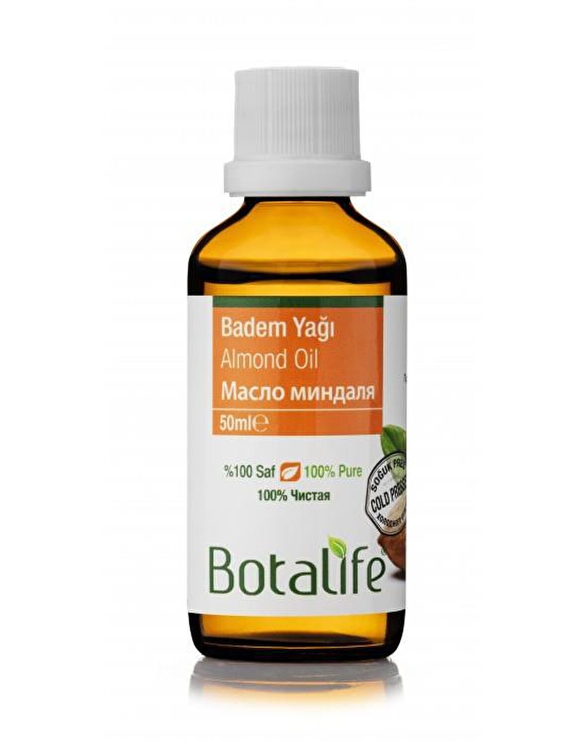 Botalife Saf Tatlı Badem Yağı 50ml %100 Doğal Soğuk Pres Almond