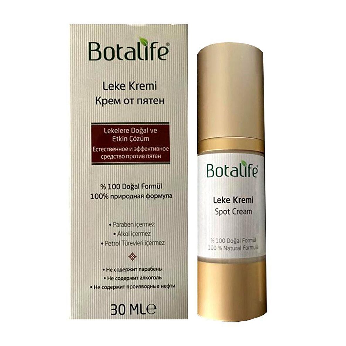 Botalife Doğal Leke Kremi 30ml %100 Doğal Bitkisel Formül