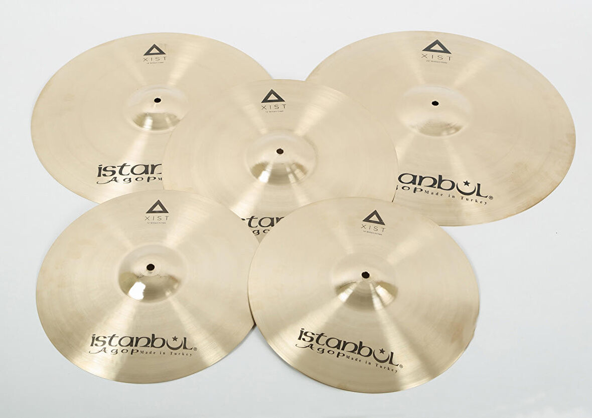 İstanbul Agop XIST Series 3-Pack Cymbal Set Brilliant (Parlak) Zil Seti