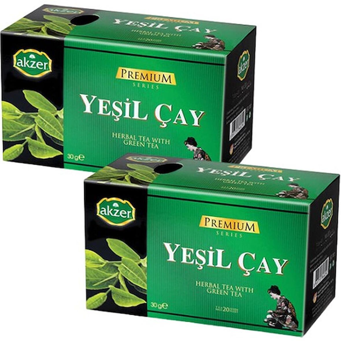 Akzer Yeşil Çay (2 Paket)