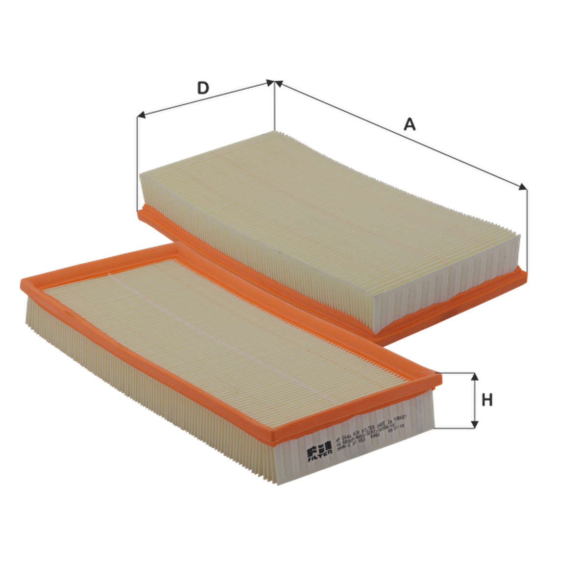 FİL HP2046 HAVA FİLTRESİ BORA GOLF 1.6 FSI 1.9 TDI A3 LEON TOLEDO OCTAVİA