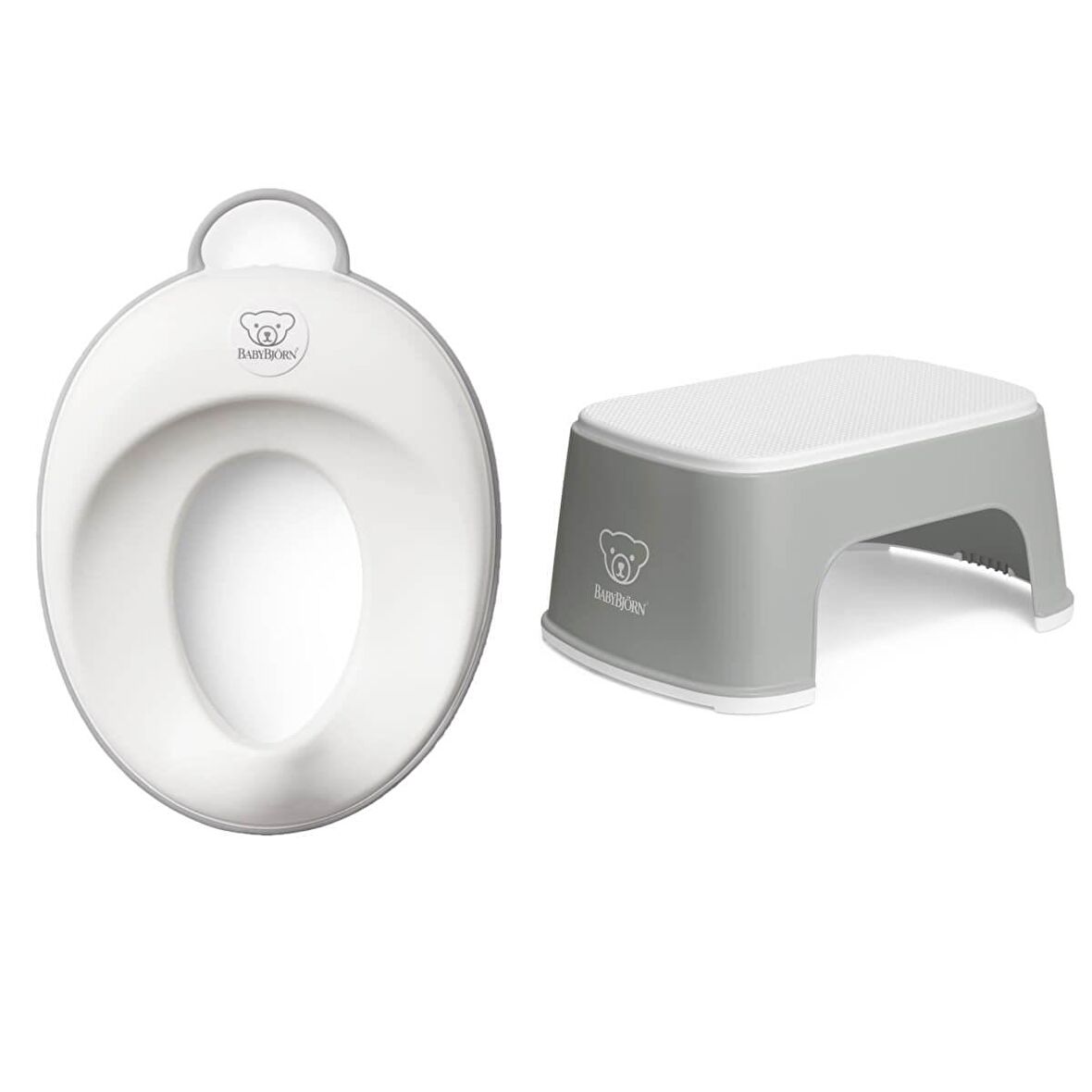 BabyBjörn Klozet Adaptörü & Safe Step Banyo Basamağı / Grey White