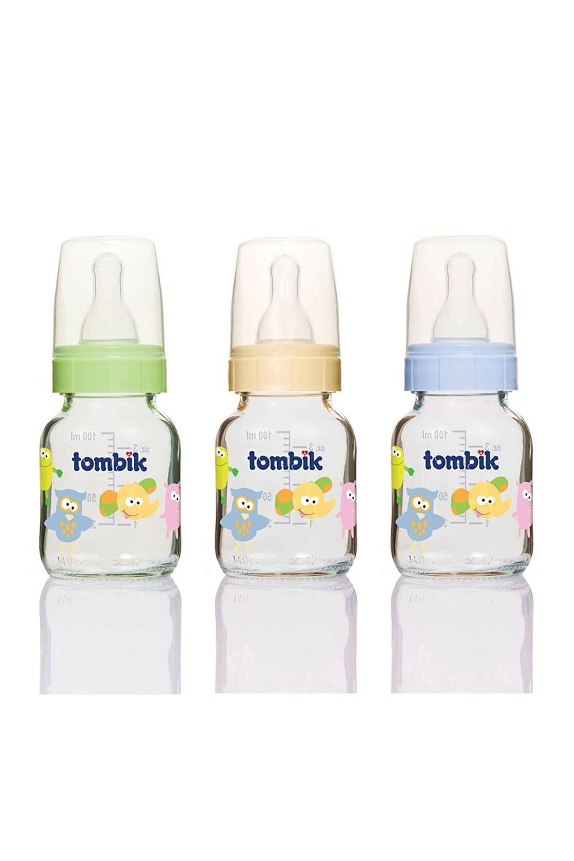 Tombik Cam Biberon 100 ml / Şaşkın Hayvancıklar Se