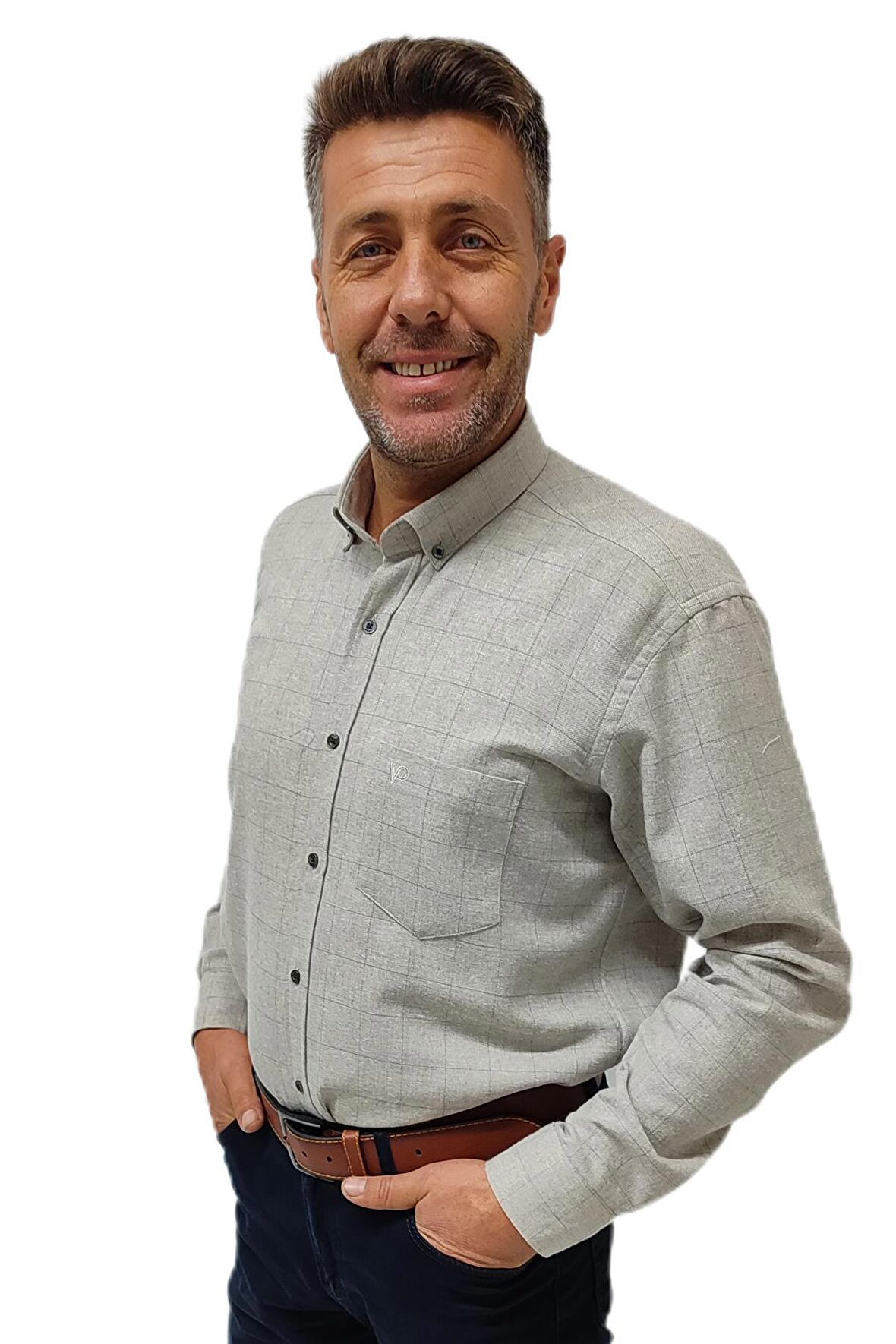 Erkek Kışlık Pamuklu Günlük Klasik Gömlek Erkek Gömlek Kışlık Gömlek OG-021
