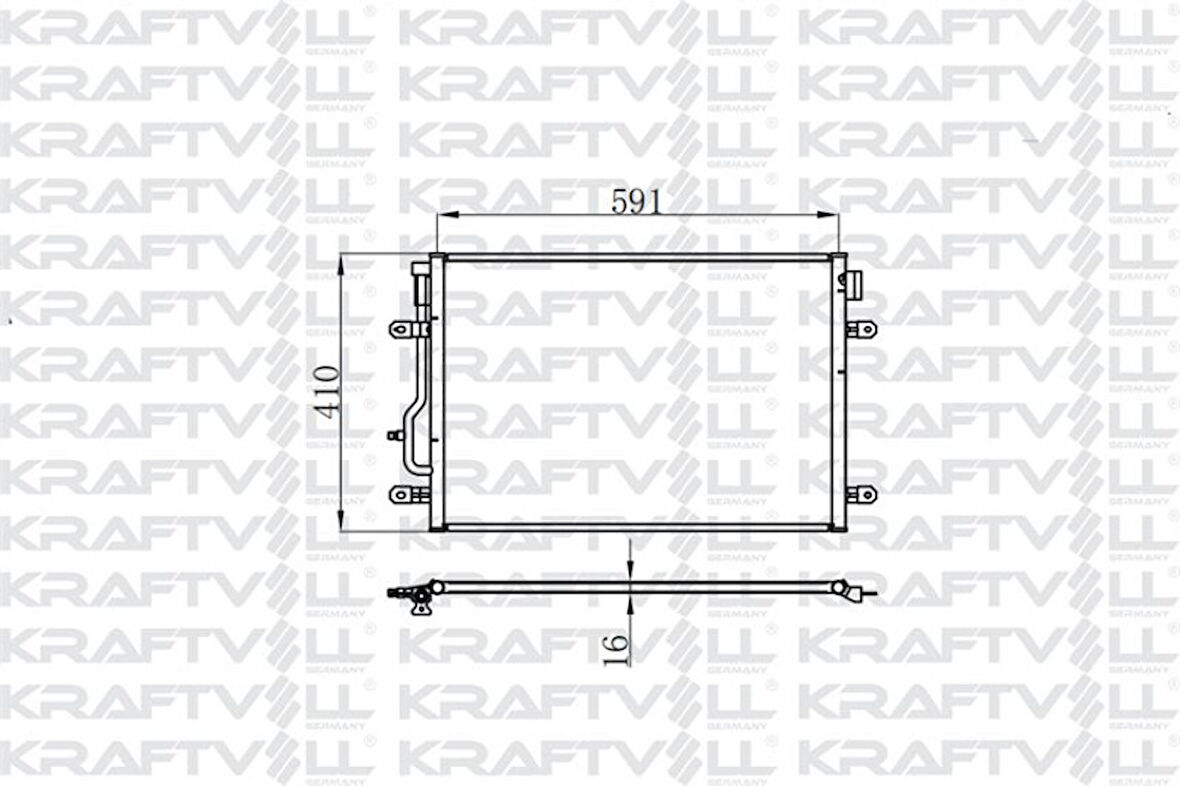 Vag Klima Radyatoru A4 A6 1.9 Tdi 00>04 Alz Bfb Avb Bbj - Kraftvoll 08060125