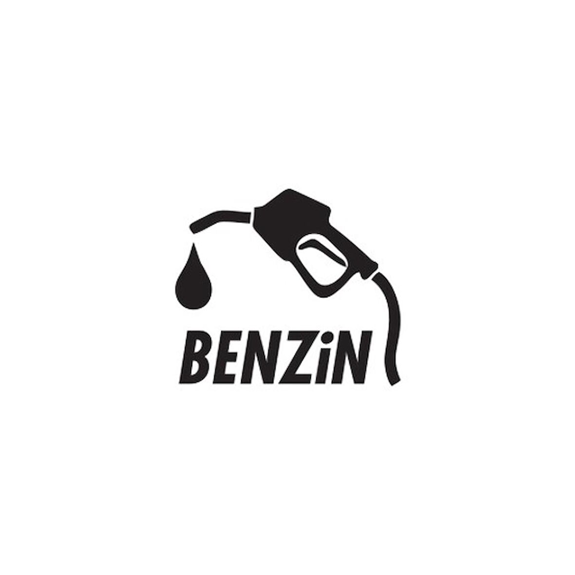 Yakıt Tipi Depo Kapağı Oto Sticker  9X8Cm