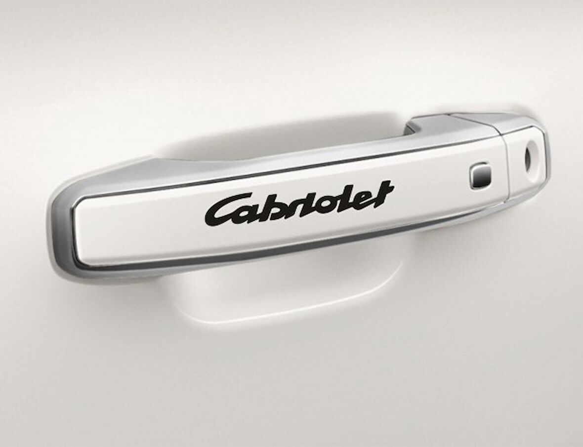 Peugeot Cabriolet Kapı Kolu Araç Sticker Yapıştırma 8Ad