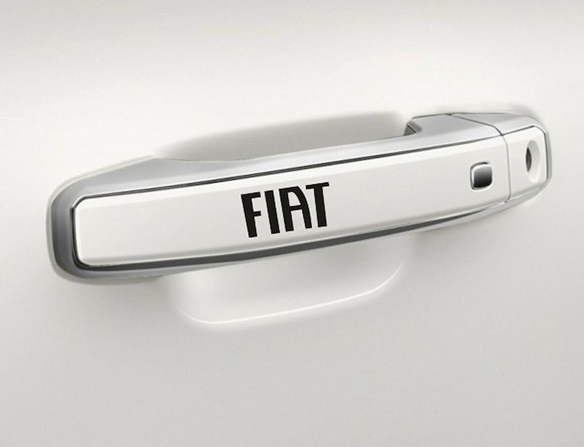 Fiat 500 Araba Kapı Kolu Araç Sticker Yapıştırma 8Ad