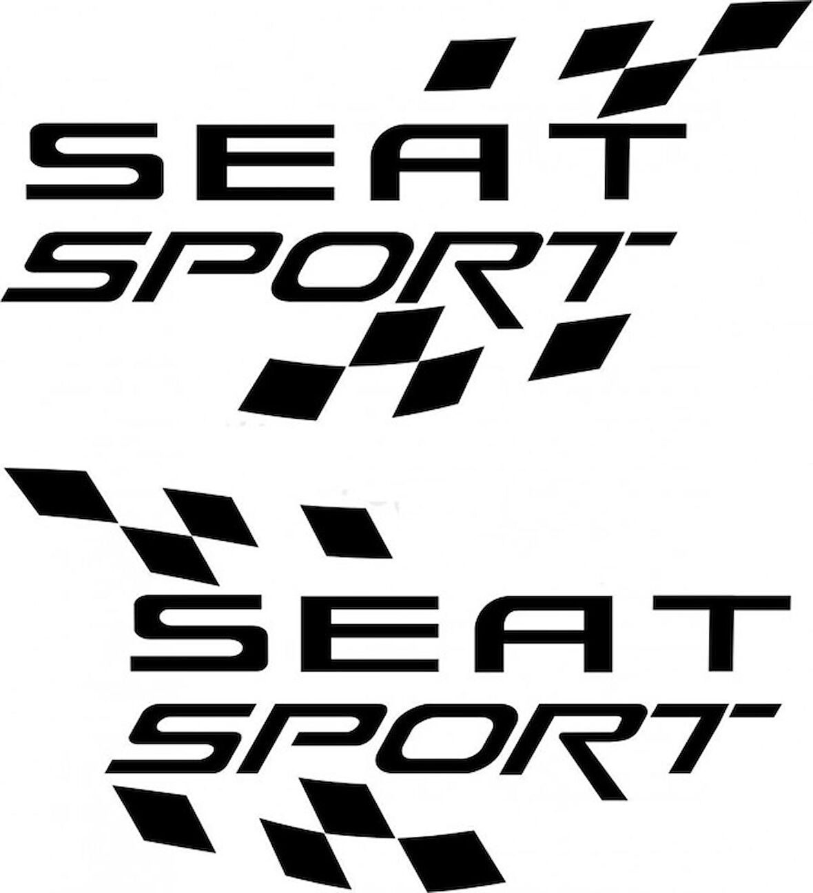 Seat Sport Araba Sticker Yapıştırma 2 Adet