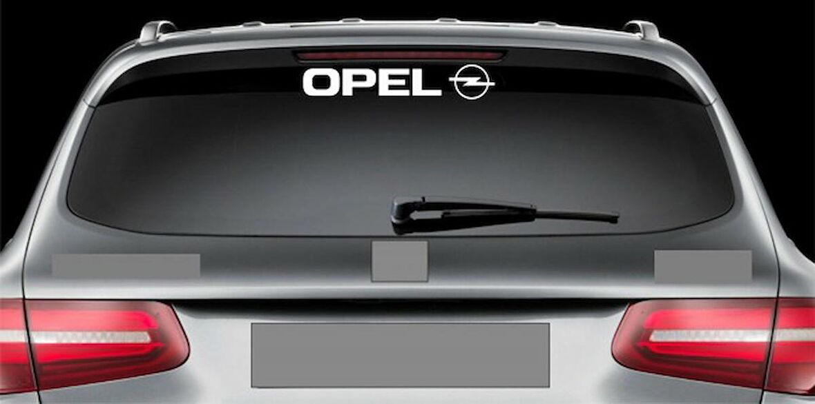 Opel Araba Arka Cam Sticker Yapıştırma