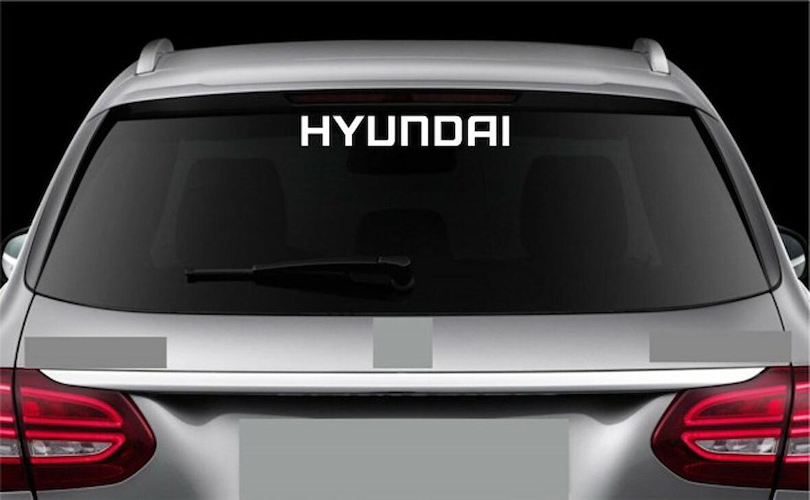 Hyundai Araba Arka Cam Sticker Yapıştırma