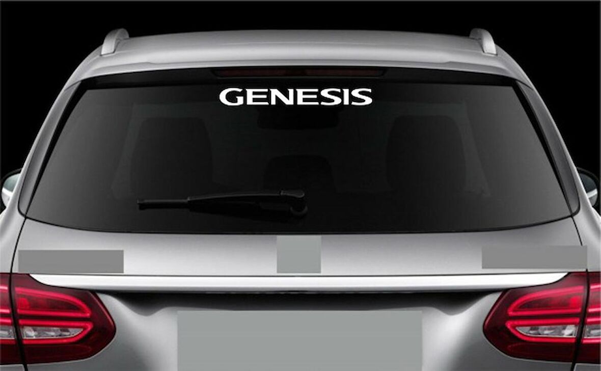 Hyundai genesis Araba Arka Cam Sticker Yapıştırma