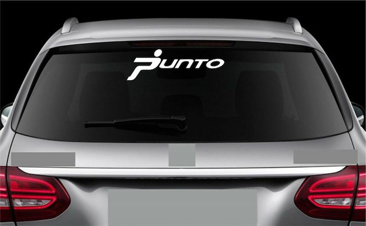 Fiat Punto Araba Arka Cam Sticker Yapıştırma