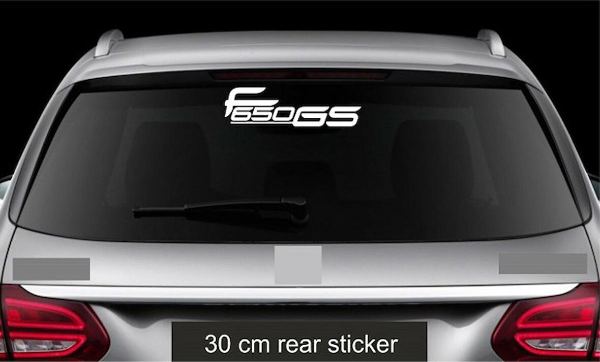 M f 650 Gs Araba Arka Cam Sticker Yapıştırma